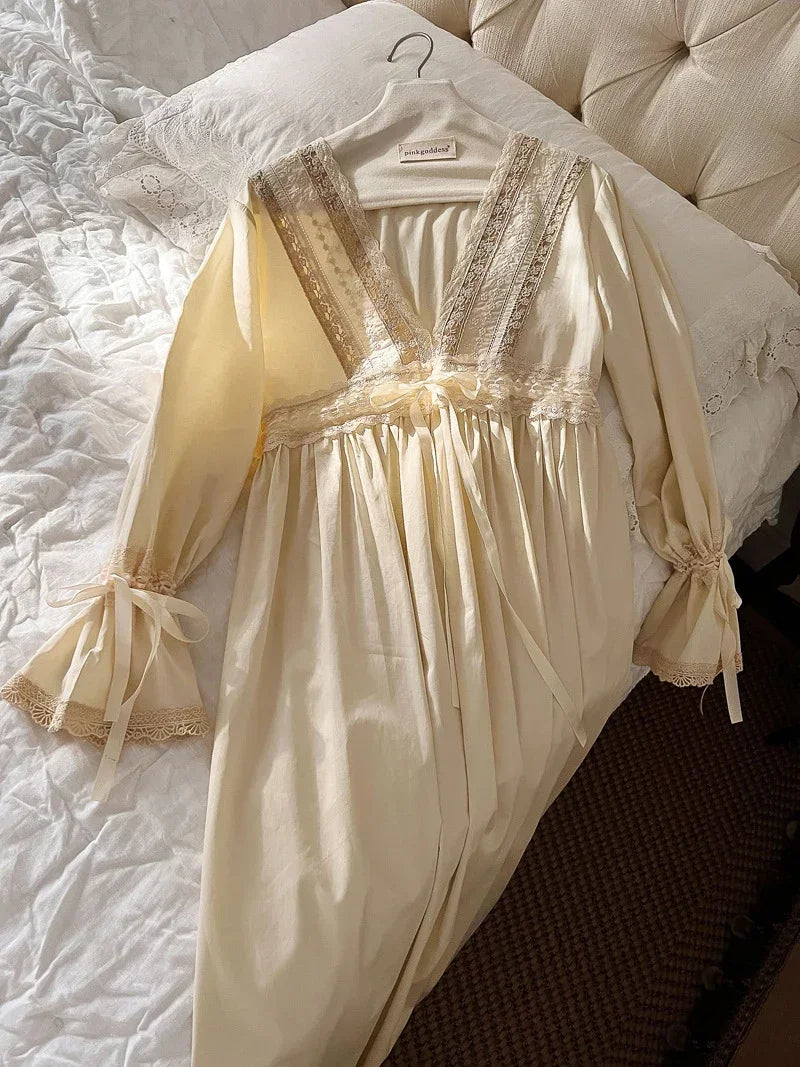 Robe de chambre femme ancienne BEIGE