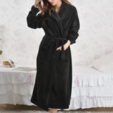 Robe de chambre femme hiver noire