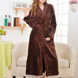Robe de chambre femme hiver chameau