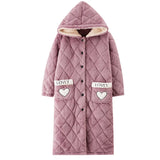 Robe de chambre femme molleton rose
