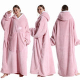 Robe de chambre femme polaire grande taille rose