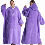 Robe de chambre femme polaire grande taille
 violet