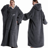 Robe de chambre femme polaire grande taille noire
