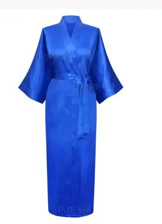 Robe de chambre femme satin polaire
 bleu royal