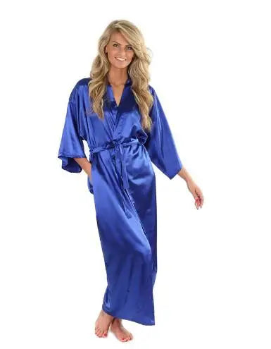 Robe de chambre femme satin polaire
 bleu royal