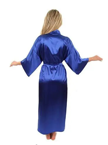 Robe de chambre femme satin polaire
 bleu royal