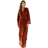 Robe de chambre femme velours luxe
orange
