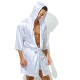 Robe de chambre homme légère blanche