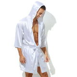 Robe de chambre homme légère blanche