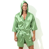 Robe de chambre homme légère vert