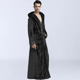 Robe de chambre homme longue noire