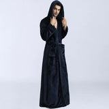 Robe de chambre homme longue bleunuit