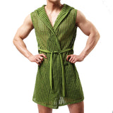 Robe de chambre homme originale verte
