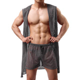 Robe de chambre homme originale gris