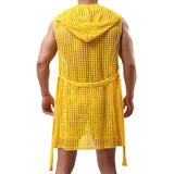 Robe de chambre homme originale jaune