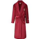 Robe de chambre homme velours rouge