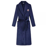 Robe de chambre homme velours marine