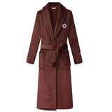 Robe de chambre homme velours marron