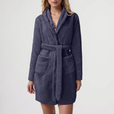 Robe de chambre polaire femme courte
bleu menthe