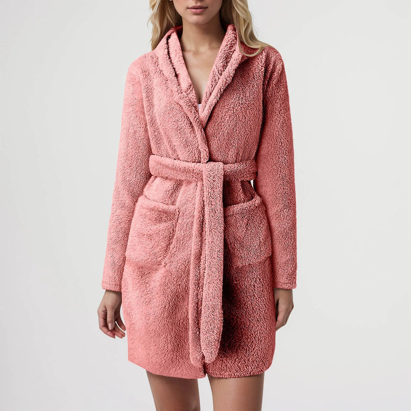 Robe de chambre polaire femme courte
rose