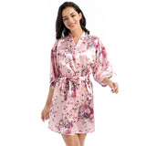 Robe de chambre été femme imprimé ROSE
