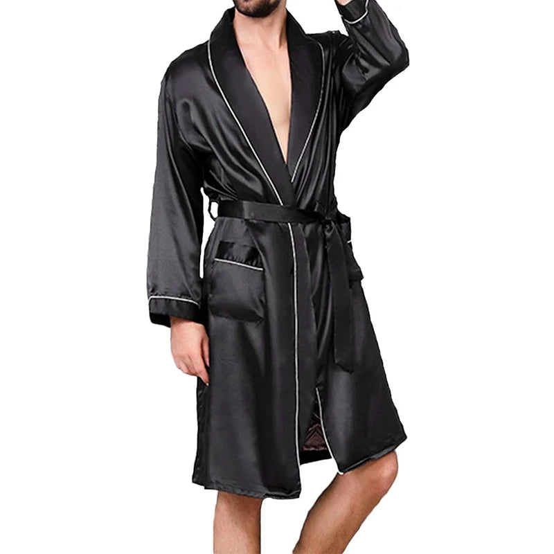 Robe de chambre été pour homme noir