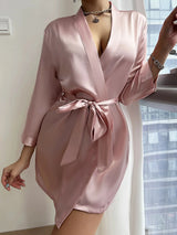 Robe de chambre blanche femme