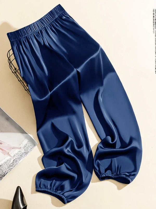 Pantalon pyjama satin