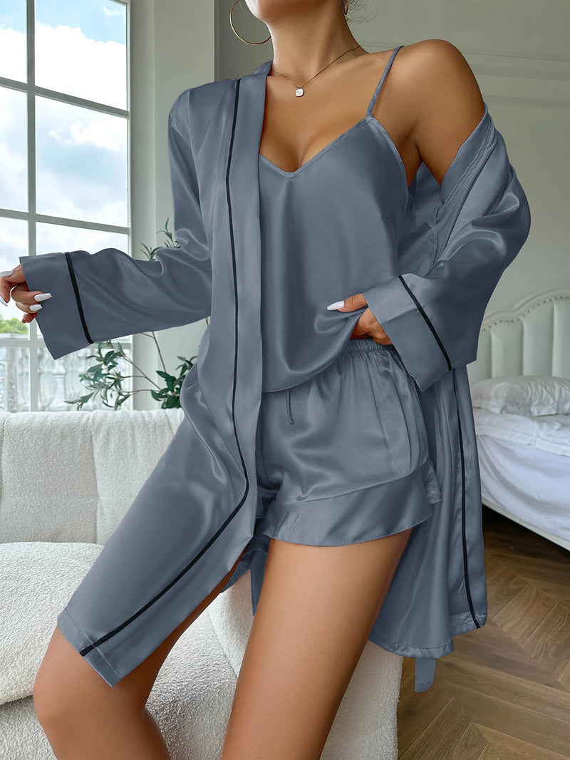 Ensemble pyjama femme satin