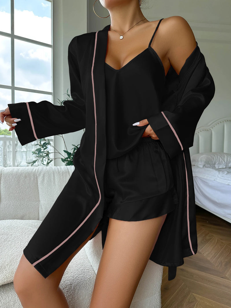 Ensemble pyjama femme satin