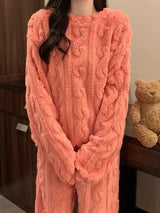Pyjama pilou pilou femme 2 pieces
 rose