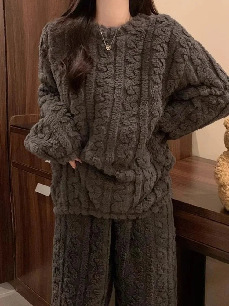 Pyjama pilou pilou femme 2 pieces
 gris