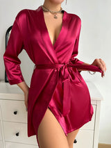 Robe de chambre blanche femme