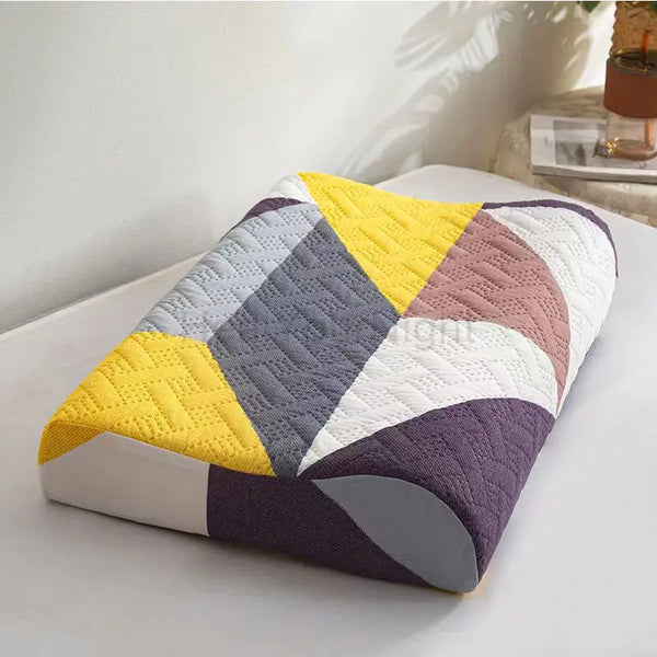 Taie pour oreiller ergonomique 40x60 couleurs unies