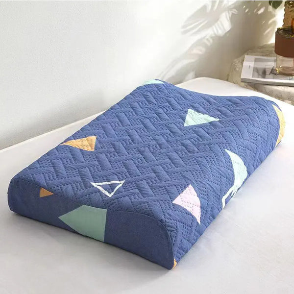 Taie pour oreiller ergonomique 40x60 bleu 