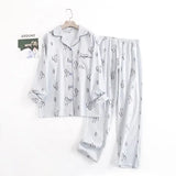 pyjama femme flanelle de coton motif