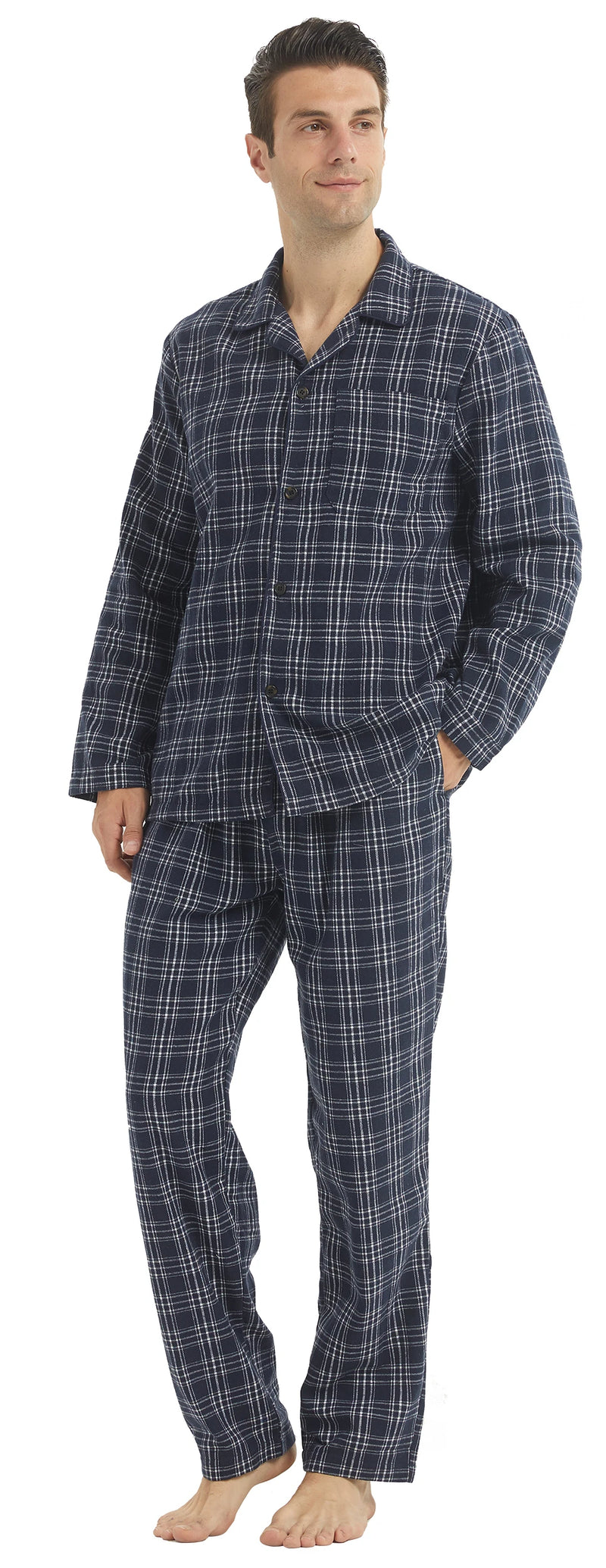 pyjama flanelle homme moderne imprimé